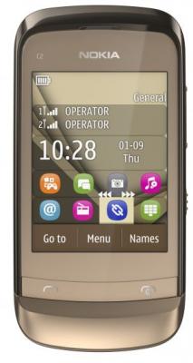 Мобильный телефон Nokia C2-06 Golden Buff - спереди