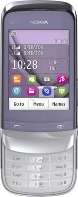 Мобильный телефон Nokia C2-06 Lilac - общий вид
