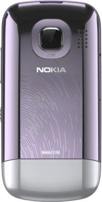Мобильный телефон Nokia C2-06 Lilac - задняя крышка