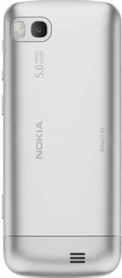 Мобильный телефон Nokia C3-01.5 Silver - вид сзади