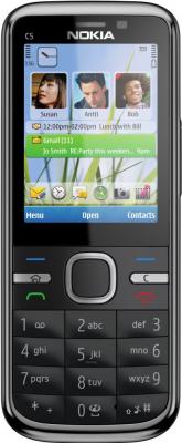 Мобильный телефон Nokia C5-00.2 All-Black - вид спереди