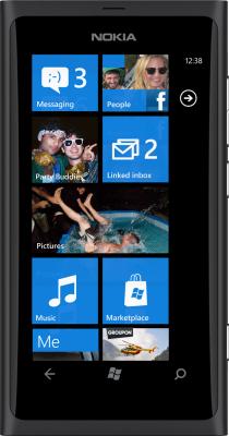 Смартфон Nokia Lumia 800 Matt Black - общий вид