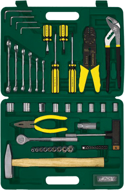 Универсальный набор инструментов RBT HY-T52 (52 предмета) - общий вид