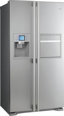 Холодильник с морозильником Smeg SS55PTLH1 - вид спереди