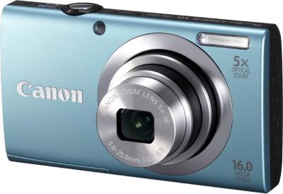 Компактный фотоаппарат Canon PowerShot A2400 IS Blue - общий вид