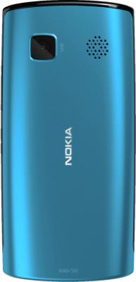 Смартфон Nokia 500 Black-Azur - задняя панель