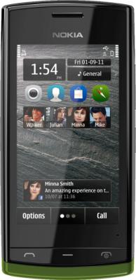 Смартфон Nokia 500 Black-Khaki - общий вид