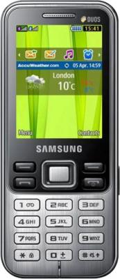Мобильный телефон Samsung C3322 Dual (черный) - общий вид