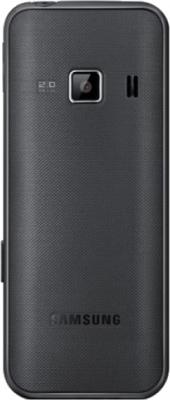 Мобильный телефон Samsung C3322 Dual (черный) - задняя панель