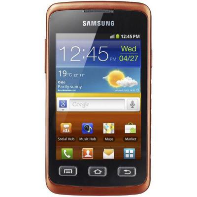 Смартфон Samsung S5690 Galaxy Xcover Black (GT-S5690 KOASER) - спереди