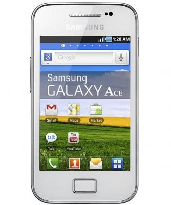 Смартфон Samsung S5830 Galaxy Ace White (GT-S5830 UWISER) - спереди