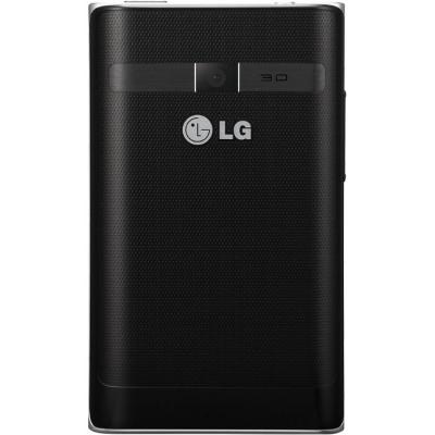 Смартфон LG Optimus L3 / E400 (черный) - сзади