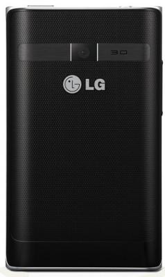 Смартфон LG Optimus L3 Dual / E405 (черный) - сзади