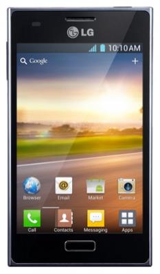 Смартфон LG E612 Optimus L5 Black (LG-E612 ACISBK) - спереди