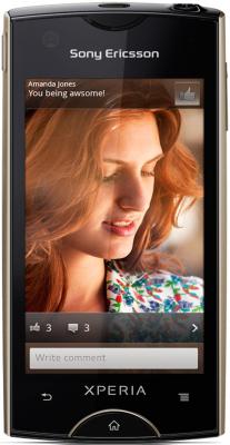 Смартфон Sony Ericsson Xperia ray (ST18i) Black - общий вид