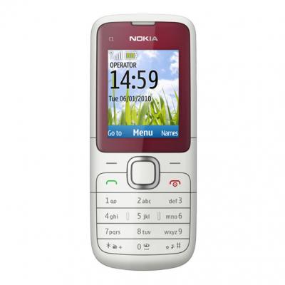 Мобильный телефон Nokia C1-01 Red - спереди