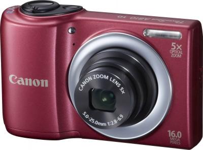 Компактный фотоаппарат Canon PowerShot A810 Red - общий вид