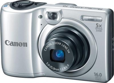 Компактный фотоаппарат Canon PowerShot A1300 Silver - общий вид