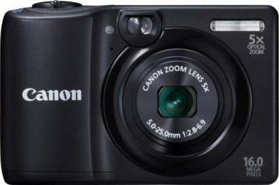 Компактный фотоаппарат Canon PowerShot A1300 Black - общий вид