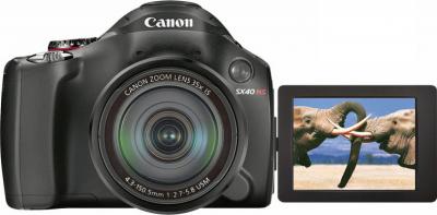 Компактный фотоаппарат Canon PowerShot SX40 HS Black - общий вид
