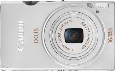 Компактный фотоаппарат Canon IXUS 125 HS Silver - вид спереди