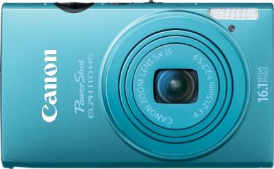 Компактный фотоаппарат Canon IXUS 125 HS Blue - вид спереди