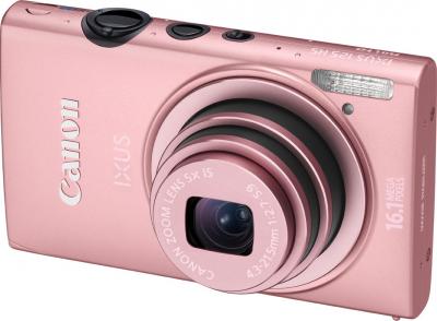 Компактный фотоаппарат Canon IXUS 125 HS Pink - общий вид