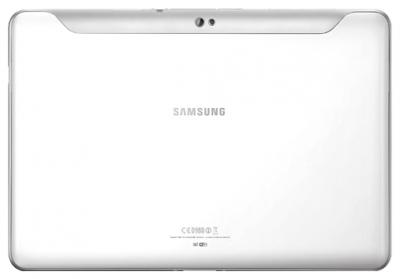 Планшет Samsung Galaxy Tab 2 10.1 16GB 3G Pure White (GT-P5100ZWASER) - вид сзади