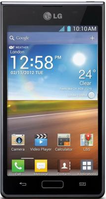 Смартфон LG P705 Optimus L7 Black - общий вид