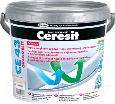 Фуга Ceresit CE 43 Aquastatic Universal (5кг, сиена)