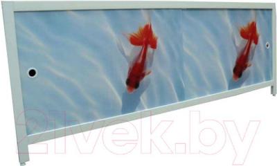 Экран для ванны МетаКам Ультра легкий АРТ 1.48 (золотые рыбки)