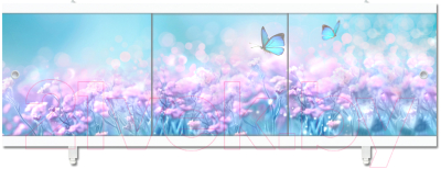 Экран для ванны МетаКам Ультра легкий АРТ 1.48 (цветочная фантазия)