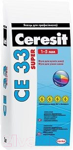 Фуга Ceresit CE 33 (2кг, серебряно-серый)