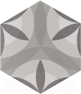 Декоративная плитка Equipe Hexatile Nature B&W P (200x175)