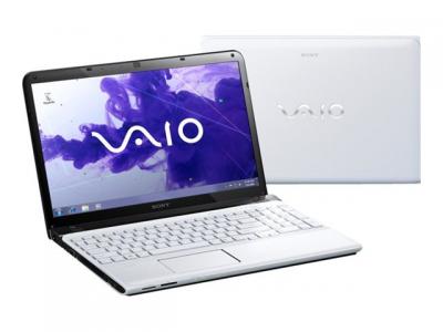 Ноутбук Sony VAIO SV-E1511B1R/W - спереди и сзади