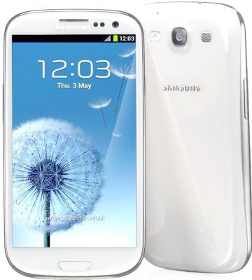 Смартфон Samsung Galaxy S3 / I9300 (белый) - общий вид
