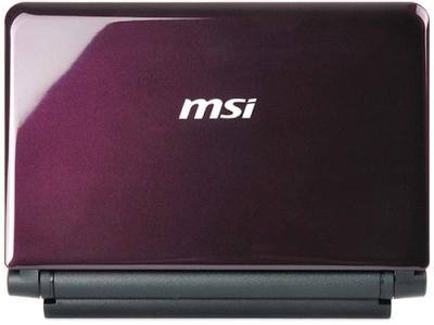 Ноутбук MSI U180-088XBY - вид сзади
