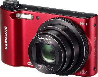 Компактный фотоаппарат Samsung WB150F (EC-WB150FBPRRU) Red - общий вид