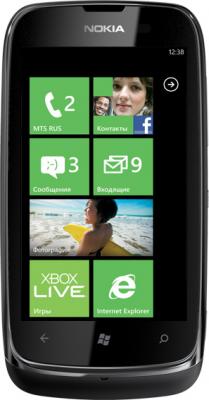 Смартфон Nokia Lumia 610 (Black) - общий вид