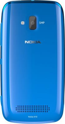 Смартфон Nokia Lumia 610 (Cyan) - задняя панель