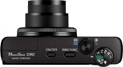Компактный фотоаппарат Canon PowerShot S90 - вид сверху