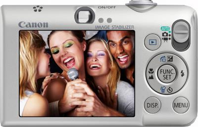 Компактный фотоаппарат Canon Digital IXUS 95 IS (PowerShot SD1200 IS) Silver - вид сзади