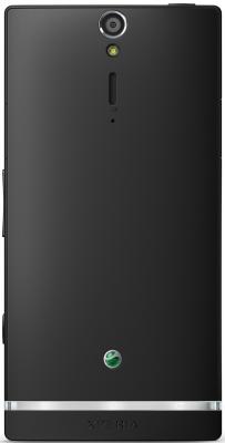 Смартфон Sony Xperia S (LT26i) Black - вид сзади