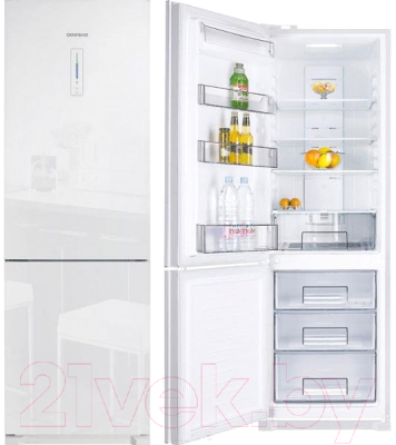 Холодильник с морозильником Daewoo RN-T425NPW