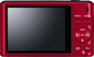 Компактный фотоаппарат Samsung ST66 (EC-ST66ZZFPRRU) Red - вид сзади