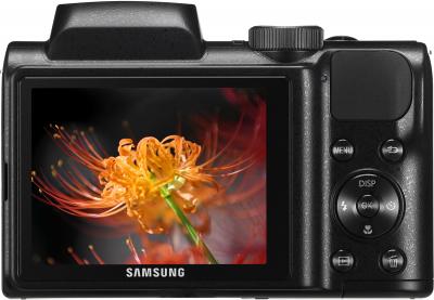 Компактный фотоаппарат Samsung WB100 (EC-WB100ZBABRU) Black - вид сзади