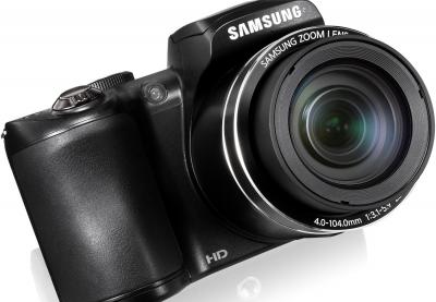 Компактный фотоаппарат Samsung WB100 (EC-WB100ZBABRU) Black - общий вид