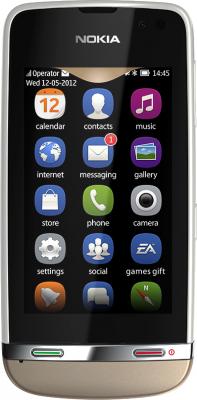 Мобильный телефон Nokia Asha 311 Sand White - общий вид