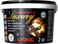 Фуга Litokol Litochrom 1-6 Luxury C.40 (2кг, антрацит) - 