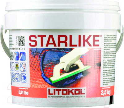 Фуга Litokol Litochrom Starlike C.240 (2.5кг, черный)